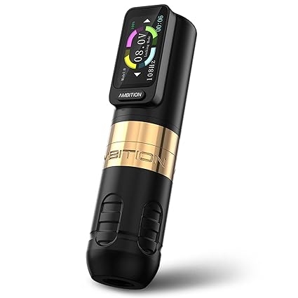 Ambition Zetton Çift Bataryalı Kablosuz Pen Dövme Makinesi 4.0 mm Stroke