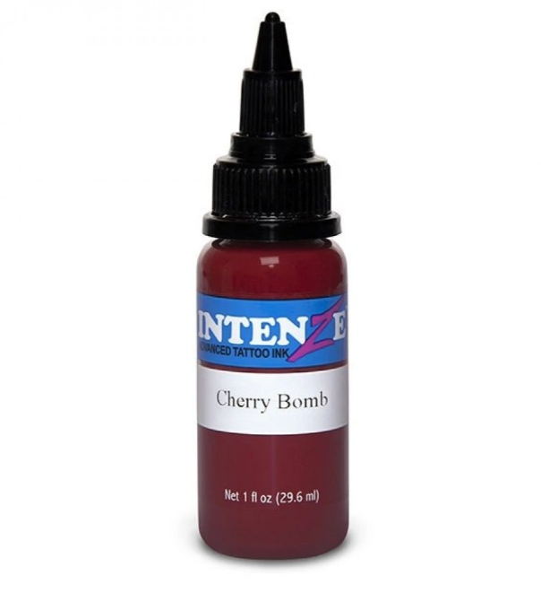 İntenze Cherry Bomb 1 oz - 30 ml Koyu Kırmızı Dövme Boyası