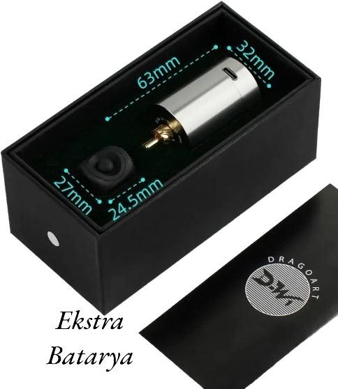 Agila D-T2 Çift Bataryalı Kablosuz Pen Dövme Makinesi Seti