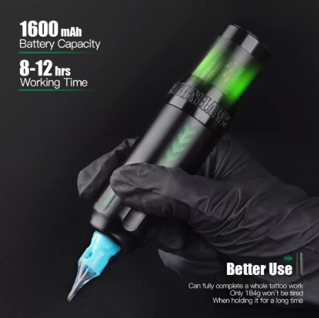 Dragonhawk Mast X5 Kablosuz Bataryalı Pen Dövme Makinesi 4.0 mm Stroke