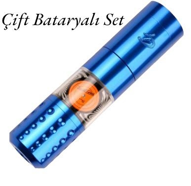Agila D-T2 Çift Bataryalı Kablosuz Pen Dövme Makinesi Seti