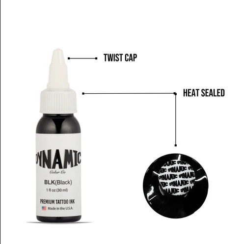 Dynamic Black Siyah 1 oz -30 ml Dövme Boyası