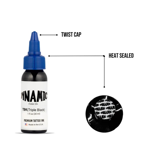 Dynamic Triple Black Siyah 1 oz -30 ml Dövme Boyası