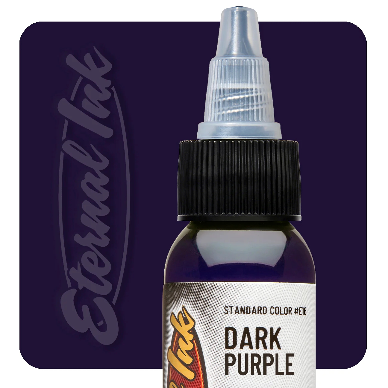 Eternal Dark Purple 1/2 oz - 15 ml Mor Dövme Boyası