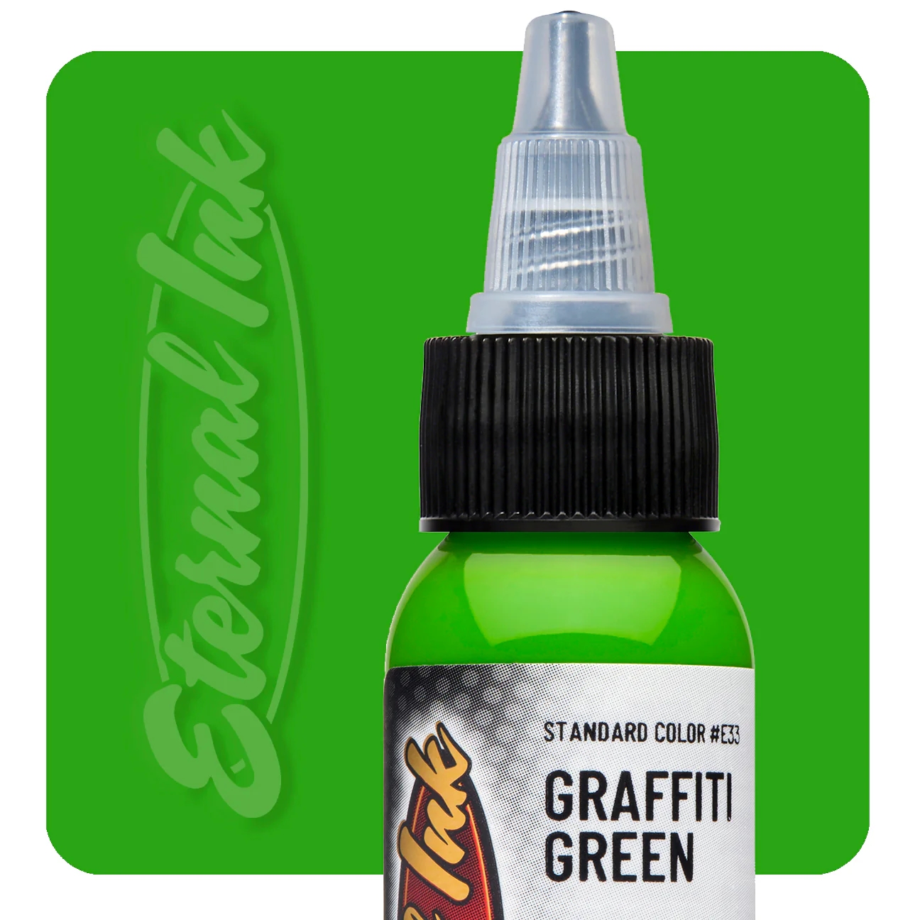 Eternal Graffiti Green 1/2 oz - 15 ml Yeşil Dövme Boyası