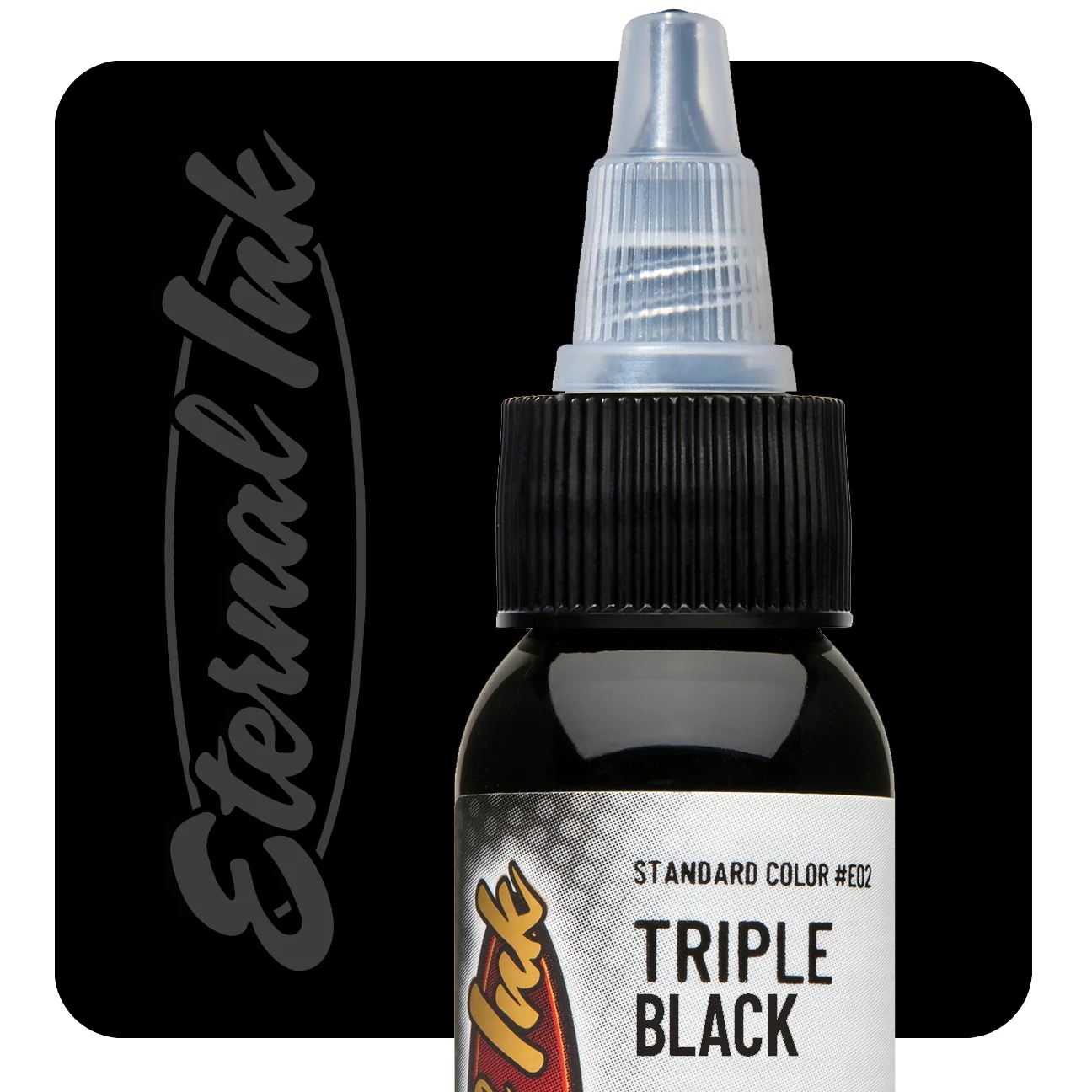 Eternal Triple Black 1/2 oz - 15 ml Koyu Siyah Dövme Boyası