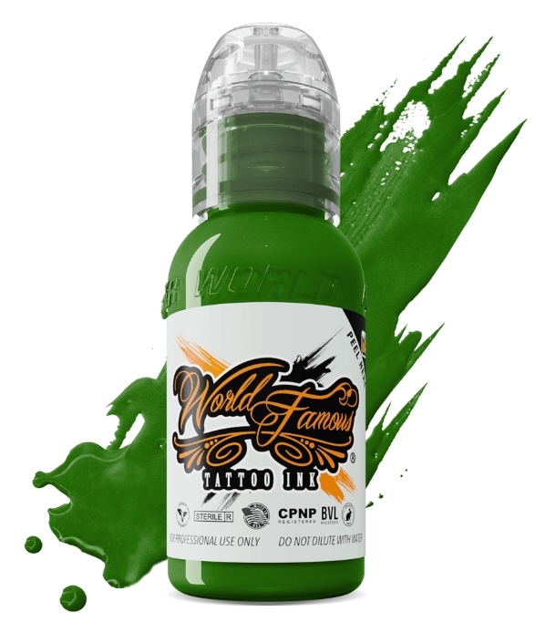 World Famous Everglades Green 1 oz 30 ml Yeşil Dövme Boyası