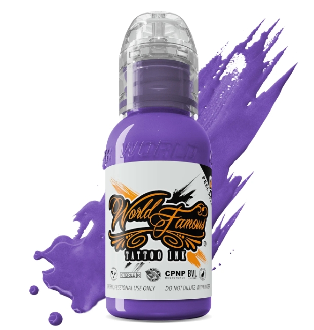 World Famous Galaxy Purple 1 oz 30 ml Koyu Mor Dövme Boyası