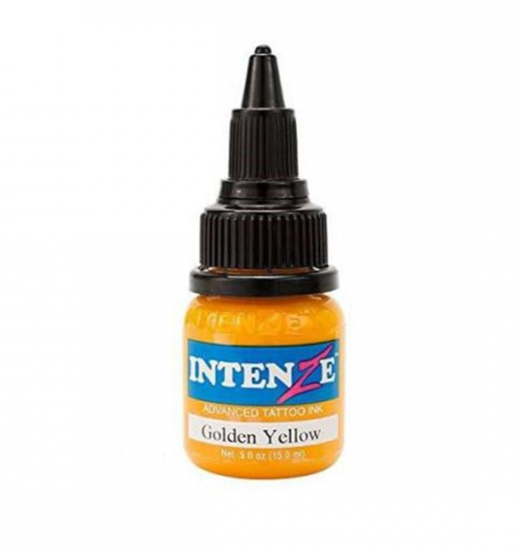 İntenze Golden Yellow 1/2 oz - 15 ml Altın Rengi Sarı Dövme Boyası
