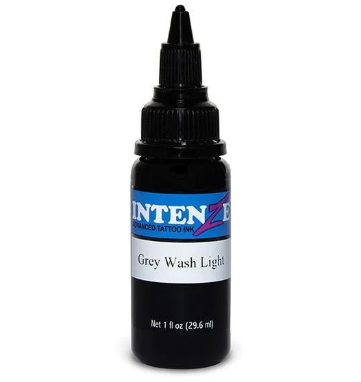 İntenze Grey Wash Light 1 oz - 30 ml Açık Gölge Siyahı Dövme Boyası