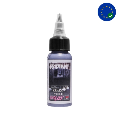 Radiant Krakow Violet AB Reach Uyumlu 1 oz - 30 ml Mor Dövme Boyası