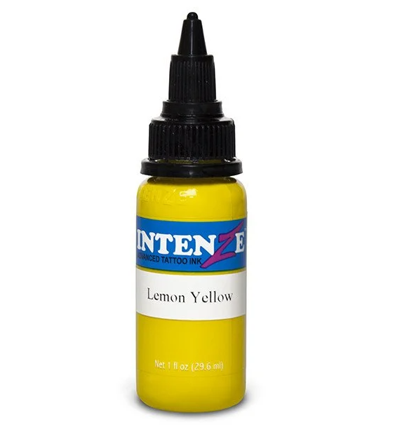 İntenze Lemon Yellow 1 oz - 30 ml Parlak Sarı Dövme Boyası