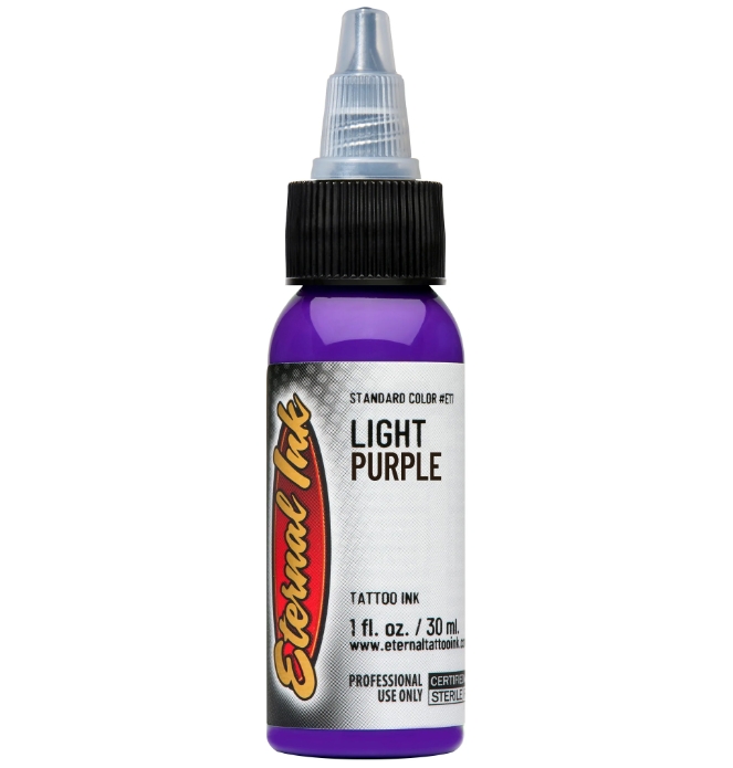 Eternal Light Purple 1 oz - 30 ml Açık Parlak Mor Dövme Boyası