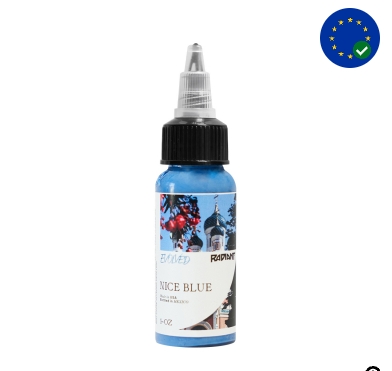 Radiant Nice Blue AB Reach Uyumlu 1 oz - 30 ml Mavi Dövme Boyası