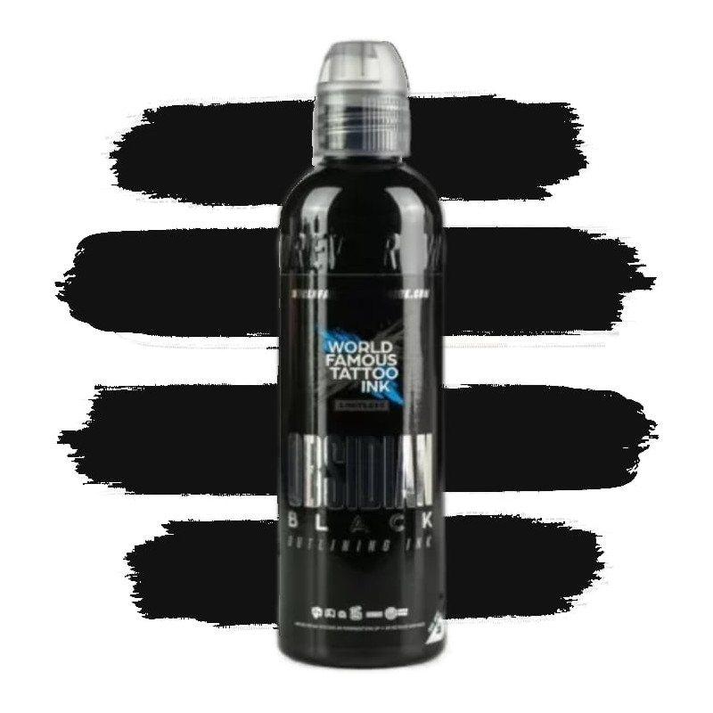 World Famous Limitless Obsidian Black 4 oz 120 ml Siyah Dövme Boyası