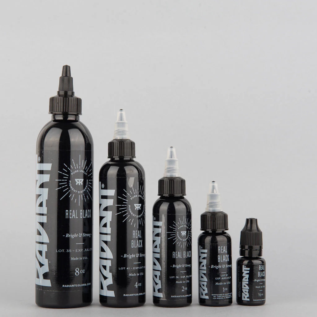 Radiant Real Black 4 oz - 120 ml Gerçek Siyah Dövme Boyası