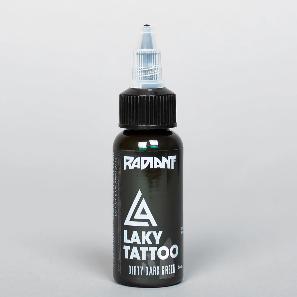 Radiant Laky Dirty Dark Green 1 oz - 30 ml Dövme Boyası