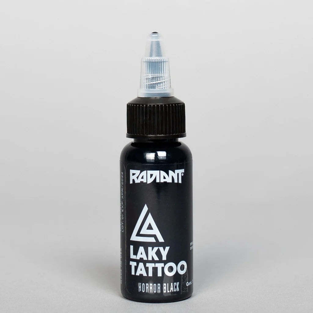Radiant Laky Horror Black 1 oz - 30 ml Siyah Dövme Boyası