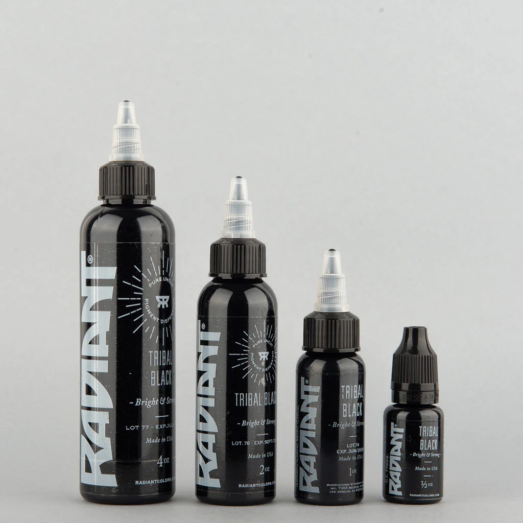 Radiant Tribal Black 2 oz - 60 ml Koyu Siyah Dövme Boyası