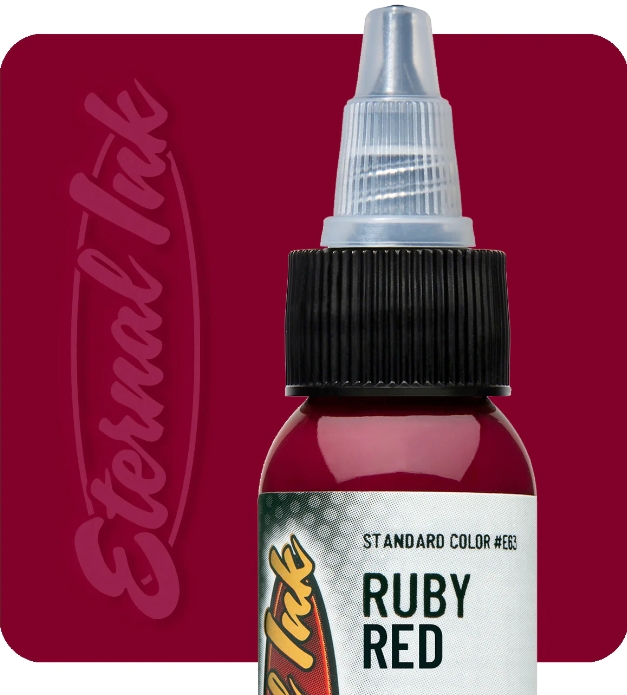 Eternal Ruby Red 1 oz - 30 ml Koyu Kırmızı Dövme Boyası