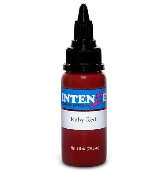 İntenze Ruby Red 1 oz - 30 ml Koyu Kırmızı Dövme Boyası