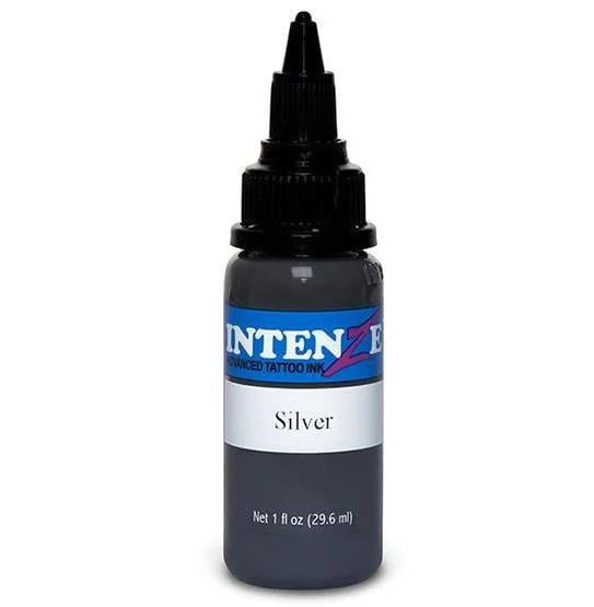 İntenze Silver 1 oz - 30 ml Gri Dövme Boyası