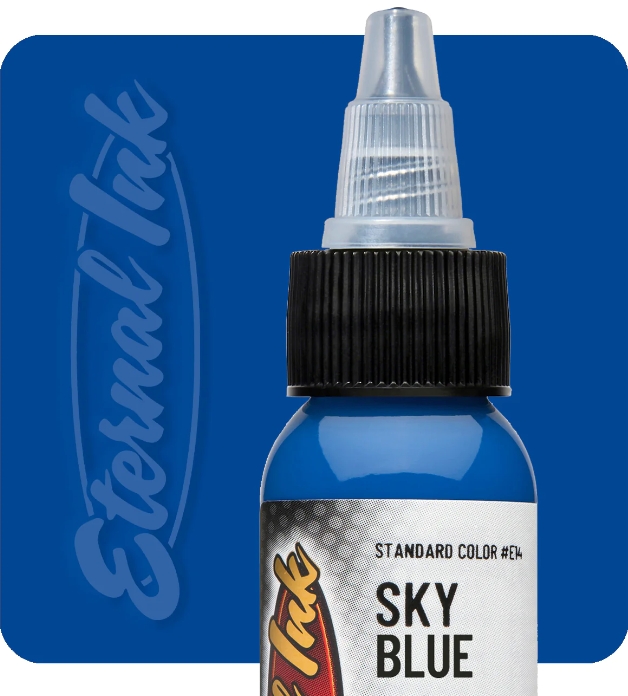 Eternal Sky Blue 1 oz - 30 ml Koyu Mavi Dövme Boyası