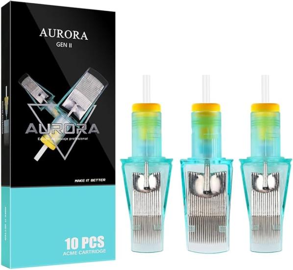 Aurora Gen II #1239 RM Kartuş Dövme İğnesi 10’lu