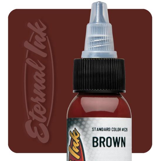 Eternal Brown 1/2oz - 15ml Kahverengi Dövme Boyası