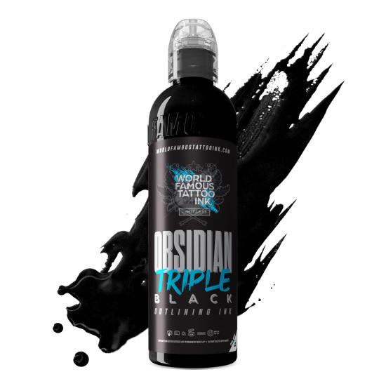 World Famous Obsidian Triple Black 4oz DövmeBoyası