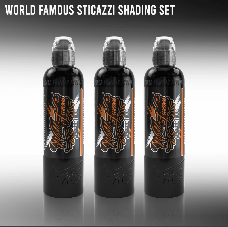 World Famous Sticazzi Shading Set 4oz 120 ml Gölge Seti Dövme Boyası