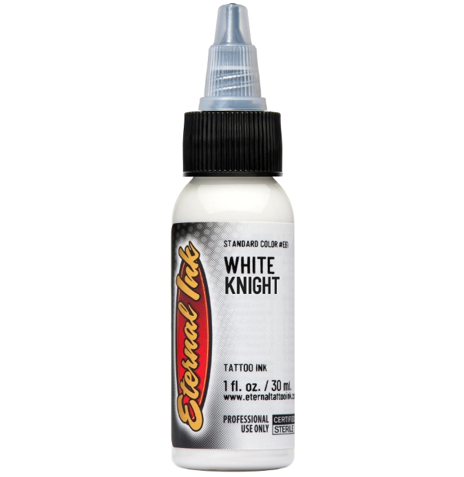 Eternal White Knight  1 oz - 30 ml Yoğun Beyaz Dövme Boyası