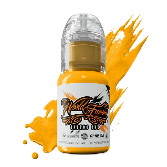 World Famous Dubai Gold 1/2 oz - 15 ml Altın Rengi Sarı Dövme Boyası