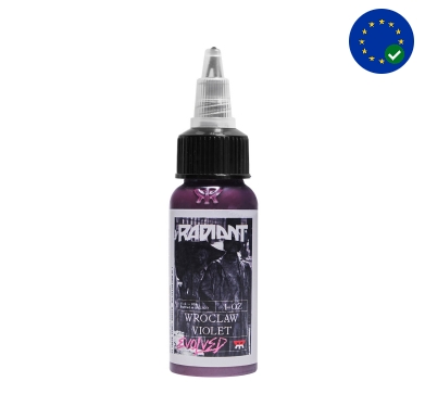 Radiant Wroclaw Violet AB Reach Uyumlu 1 oz - 30 ml Mor Dövme Boyası